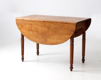 antique drop leaf wooden table