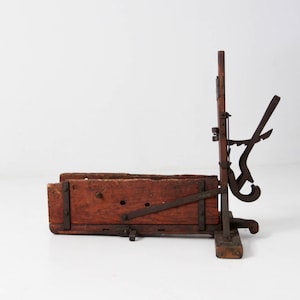 antique wood bender, primitive tool, antique carpentry woodworking tool