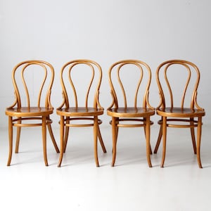 antique Thonet bentwood chairs set of 4