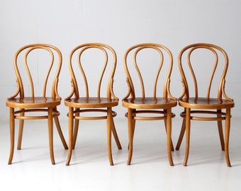 Set of 6 Vintage Thonet No 13 Bentwood Chairs With Armrests - Etsy