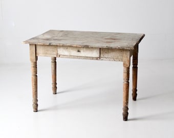 antique table with drawer