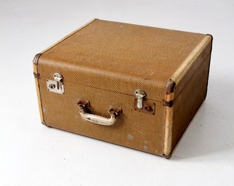 vintage square suitcase