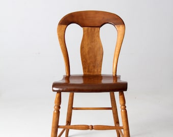 antique balloon back chair