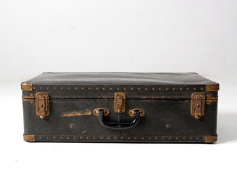 vintage black suitcase