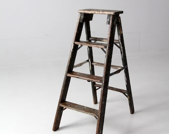 Antique Wooden Orchard Ladder - 59