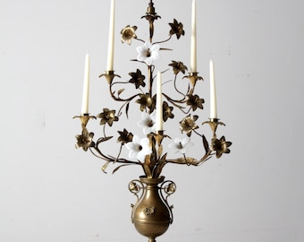 Mid-century Tole Candelabra - Etsy