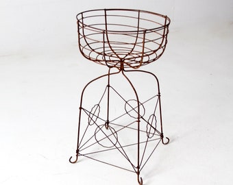 vintage metal plant stand