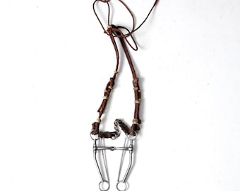 vintage horse bridle, equestrian tack