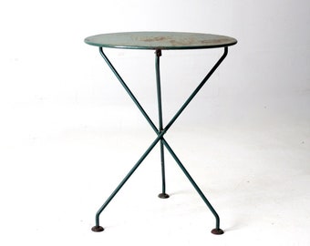 antique French iron bistro table