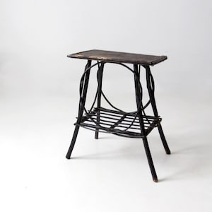 antique Adirondack twig table