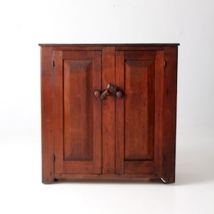 antique primitive cupboard