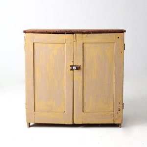 antique primitive cupboard cabinet