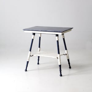 antique turned leg side table