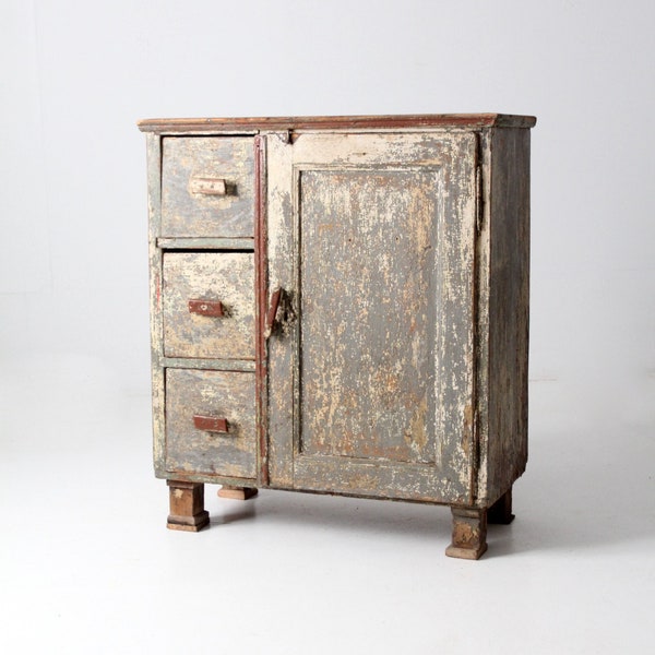 antique primitive farmhouse cabinet