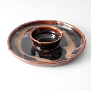 vintage studio pottery center bowl serving platter