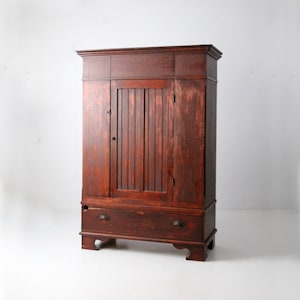 antique wooden wardrobe cabinet