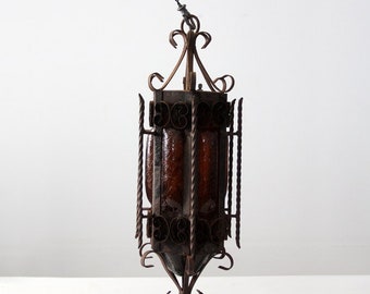 vintage iron chandelier, hacienda lighting, Mexican light