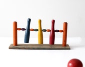 antique table top bowling game, children 39 s 3 pin game with ball
