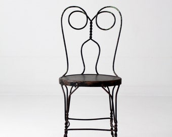 metal bistro chair etsy