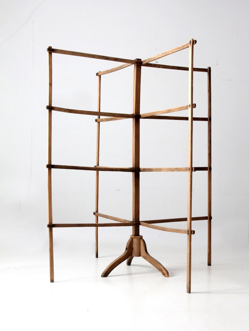 Antique Drying Rack, Wood Laundry Stand - Etsy