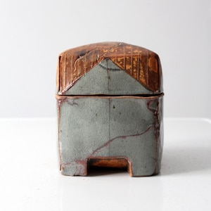 vintage studio pottery jar