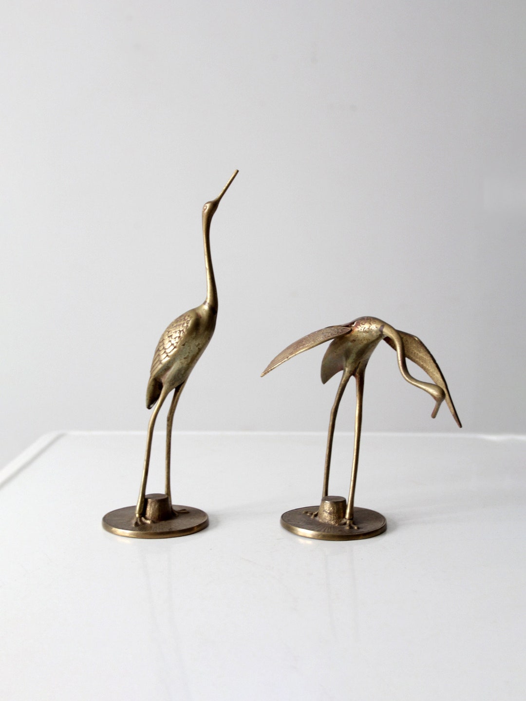 ミッドセンチュリーの真鍮製鳥の置物（ペア） - Etsy 日本