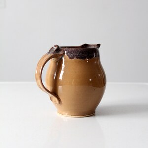 vintage studio pottery pitcher image 9