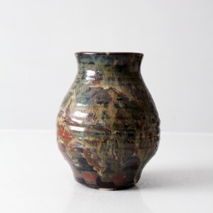 vintage handmade studio pottery vase