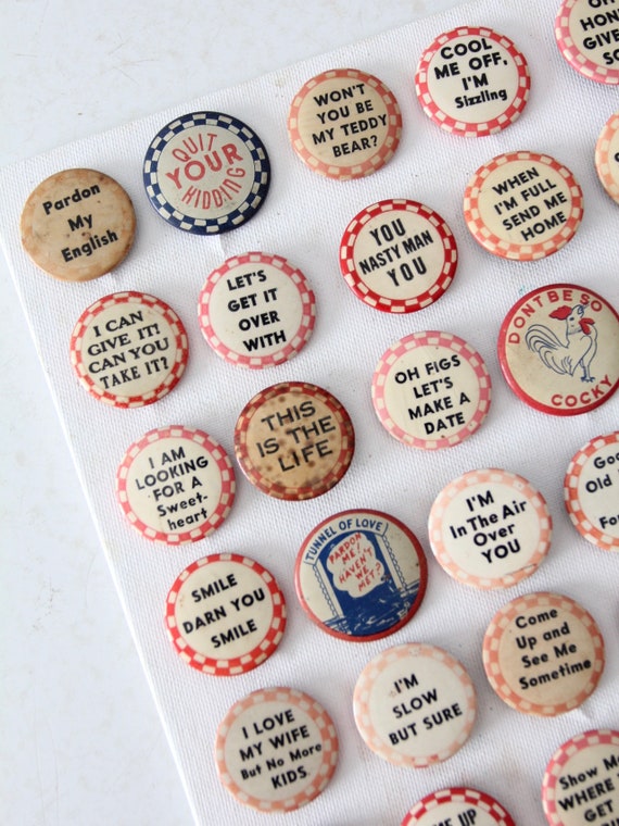 vintage pinback buttons collection circa 1930s - … - image 4