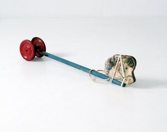 1940s horse pull toy by N.N. Hill Brass Company