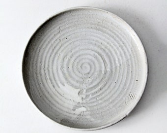 vintage studio pottery plate