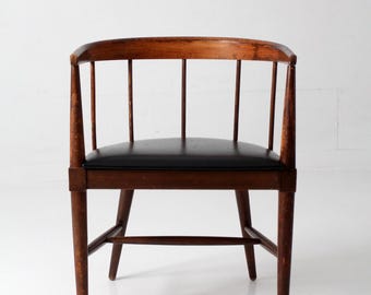 mid-century Danish modern spindle back chair
