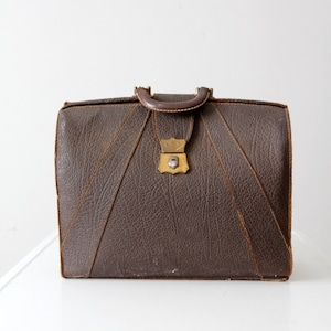 vintage leather briefcase
