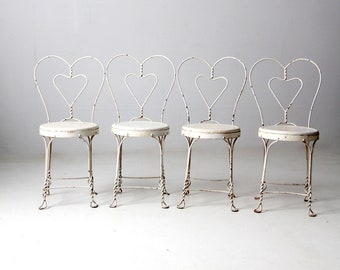 vintage ice cream parlor chairs set of 4