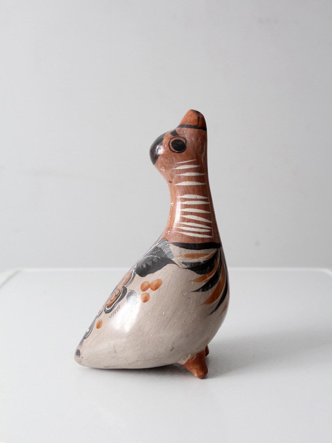ヴィンテージのトナラ鳥｜メキシコの手描き民芸陶器 - Etsy 日本