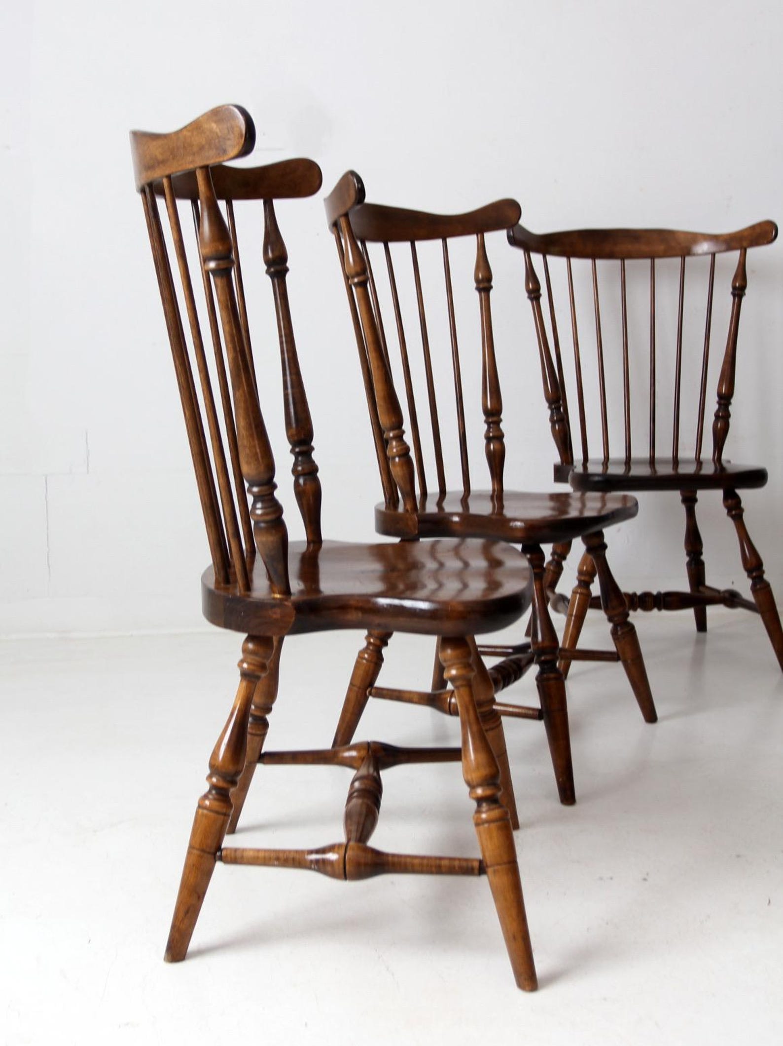 Vintage Windsor Dining Chairs Set of 4 - Etsy