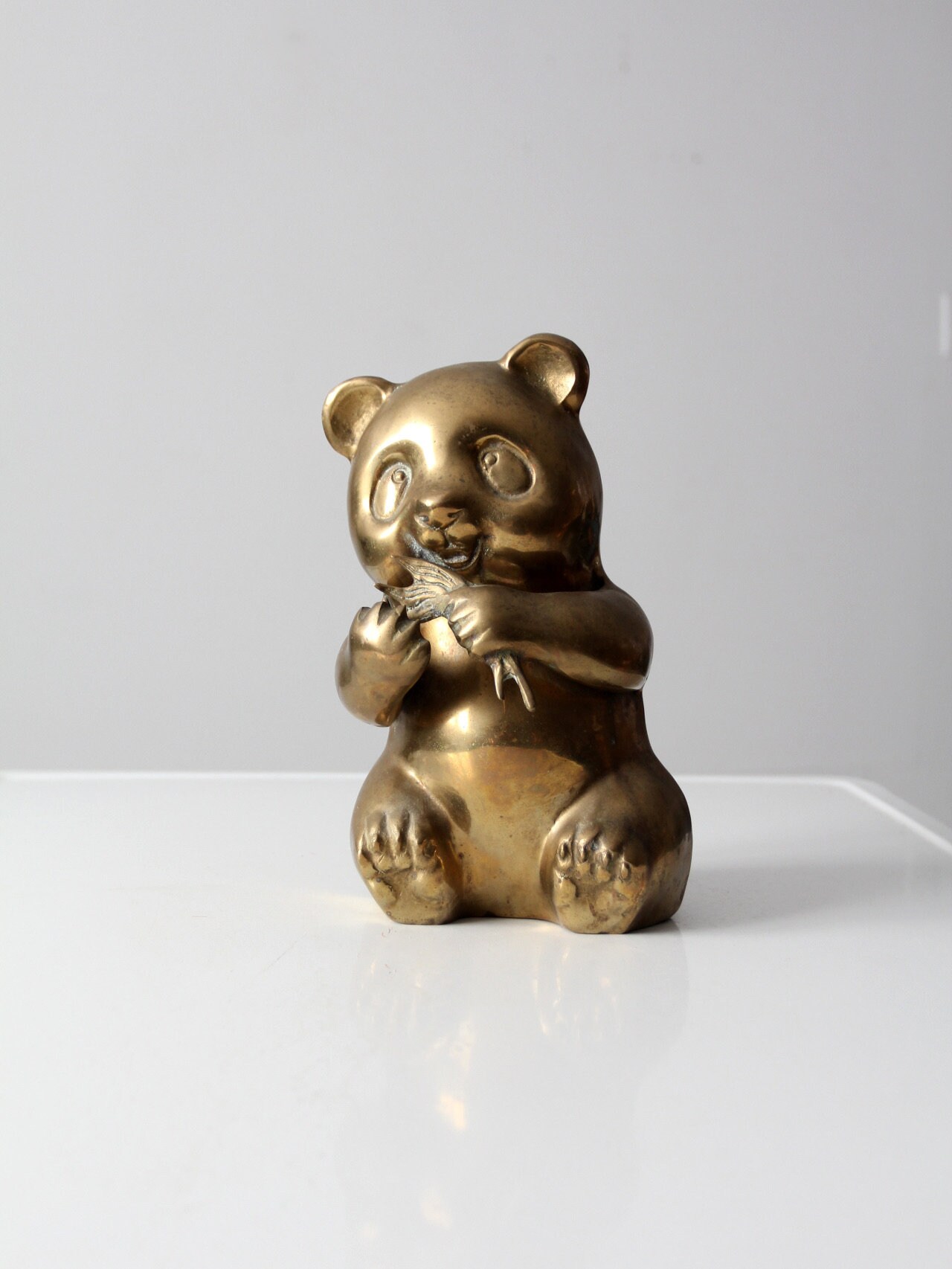 Brass teddy bear