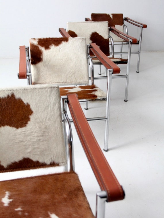Mid century Le Corbusier LCI Sling Chairs Set of 4 Etsy UK