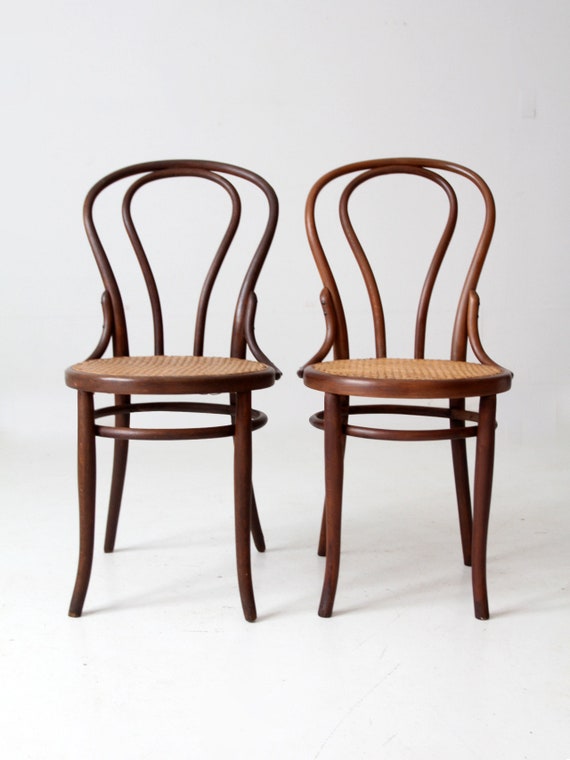 Antique Jacob & Josef Kohn Bentwood Chairs Pair - Etsy