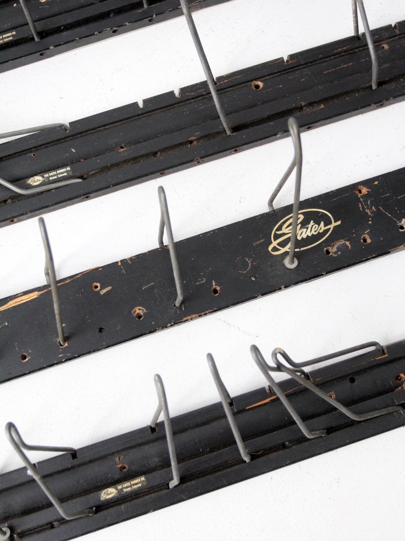 Vintage Gates Rubber Co. display racks hose and belt racks Etsy