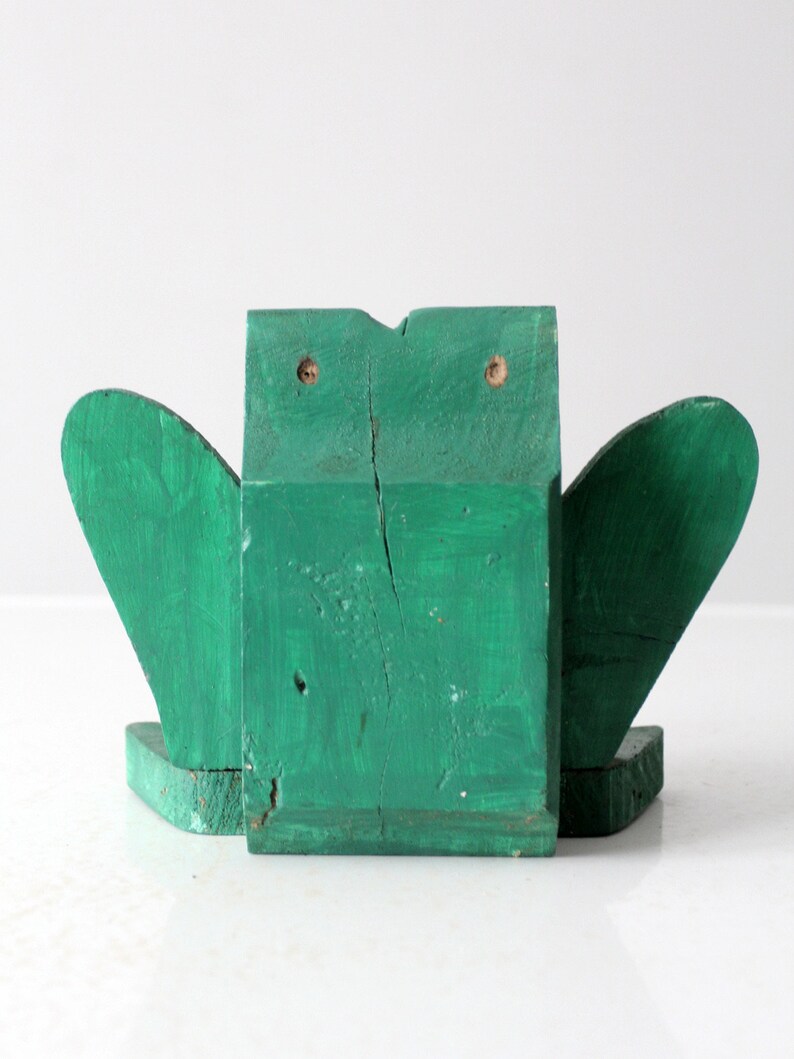 vintage handmade wooden frog image 5