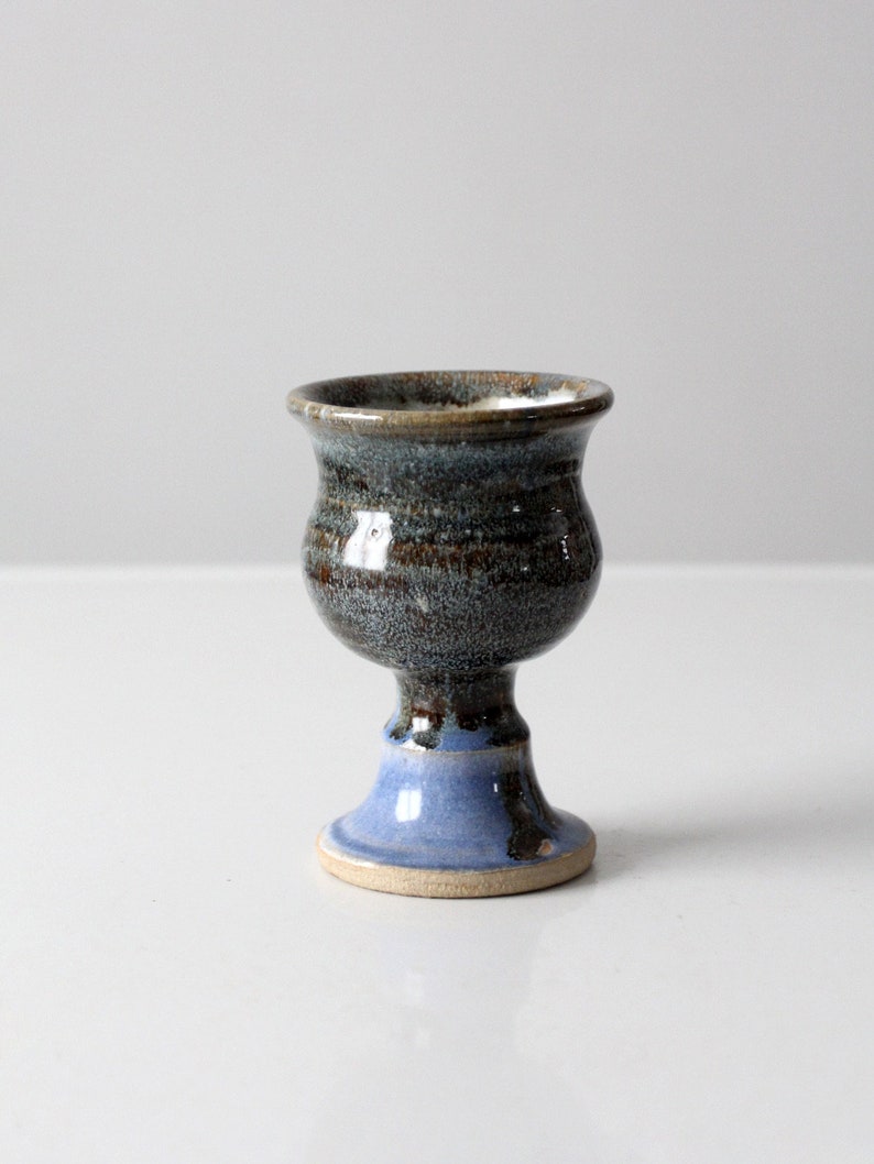 vintage studio pottery cup image 2