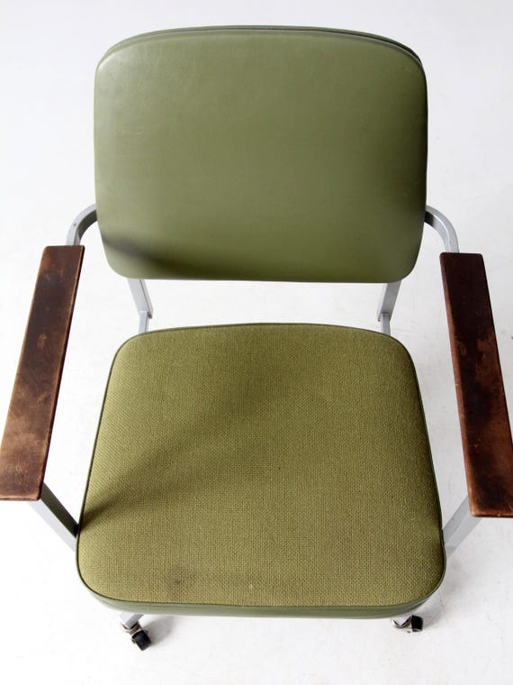 椅子 vintage USA UNIVERSAL chair 1960's United Chair Industrial Articulated Green Office