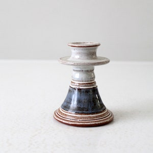 vintage studio pottery candle holder
