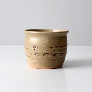 vintage palm tree studio pottery cachepot image 5