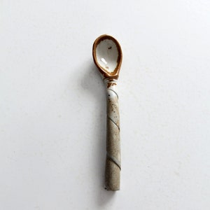 vintage studio pottery spoon image 3