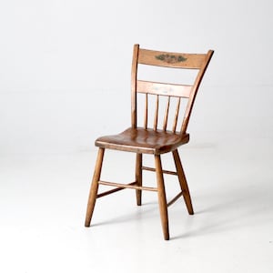 antique Hitchcock style primitive chair