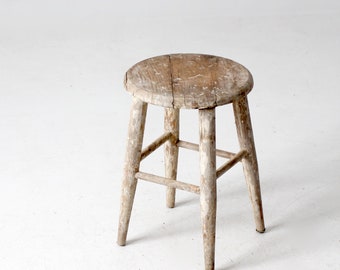 vintage farmhouse stool