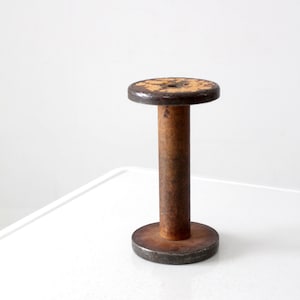 antique wooden spool