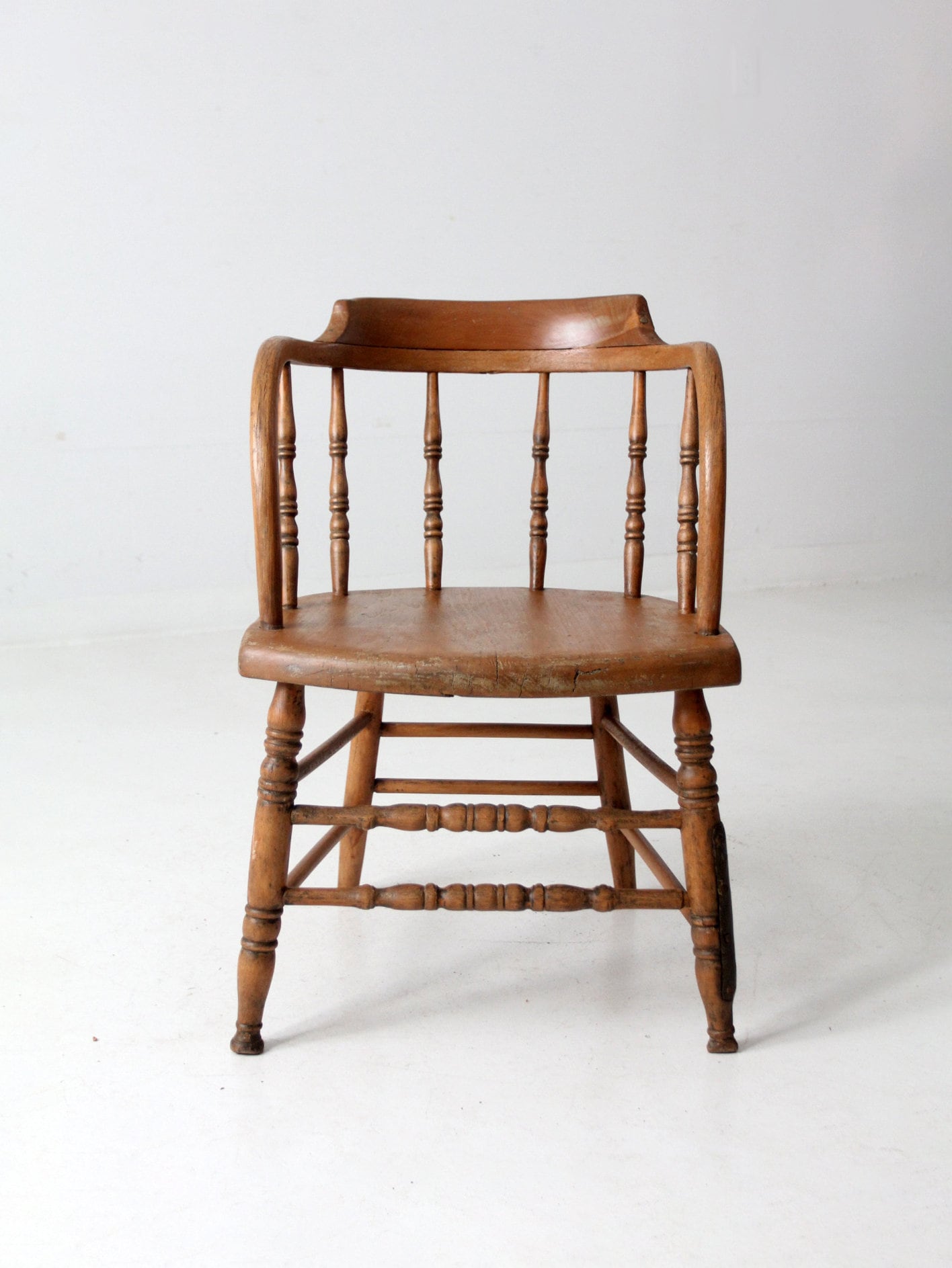 Antique Captain's Chair - Etsy